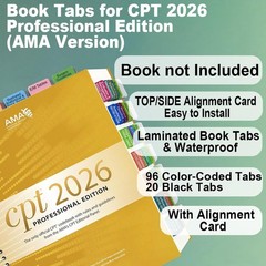 2026 Medical Coding Index Tabs Set – CPT, ICD-10, HCPCS Level II, Color-Coded, D