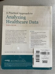 A Practical Approach to Analyzing Healthcare Data by Susan White