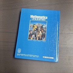 1987 Mathematics: Unlimited Hardcover Textbook HOLT RINEHART Book