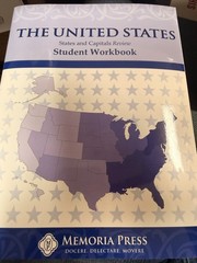 US States and capitals review student workbook