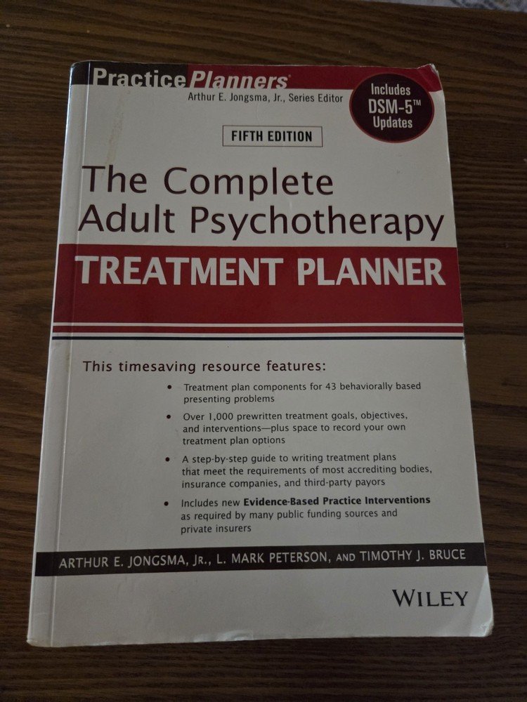 Practiceplanners Ser.: Complete Adult Psychotherapy Treatment Planner-5th Editio