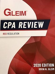 Cpa REG Acad 2020 – Paperback By Irvin N Gleim – GOOD