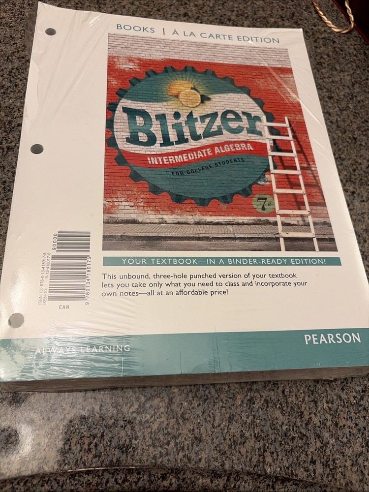 Blitzer Intermediate Algebra for College Students 7th Edition Textbook Book