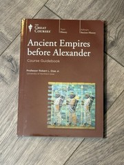 The Great Courses Ancient Empires Before Alexander. R. Dise 18 CD & Guidebook LN