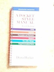 A Pocket Style Manual – Spiral-bound, by Hacker Diana – Very Good j