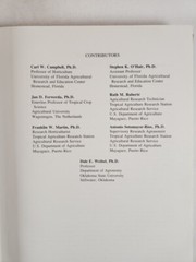 1984 Handbook of Tropical Food Crops by Franklin W. Martin (CRC Press)