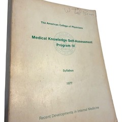 American College of Physicians MKSAP IV Syllabus 1977 Internal Medicine Vintage