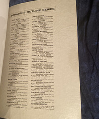 Vtg 1963 SCHAUM’S Theory & Problems of Advanced Calculus/Murray R. Spiegel- NICE