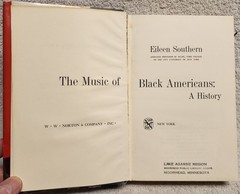 Music of Black America A History by Eileen Southern 1971 Hardcover HCDJ ex lib