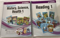Abeka 1 First Grade Set Readers Workbooks History Science Health Art Like new.
