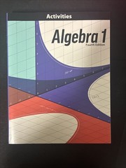 BJU Algebra 1 Student Activities – Student Activity Book, 4th Edition, LIKE NEW!