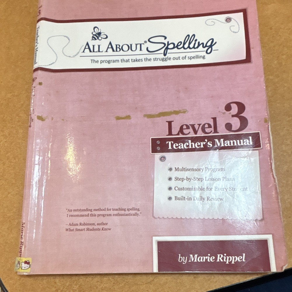 Marie Rippel All About Spelling Level 3 Teacher’s Manual Teacher’s Edition