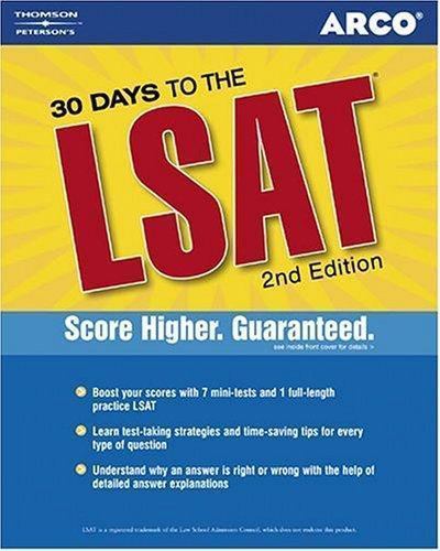 30 Days to the LSAT, 2nd ed – 9780768906349, Arco, paperback