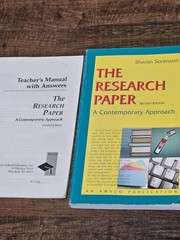 The Research Paper with Answer Key (Sharon Sorenson)