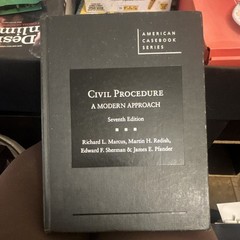 Civil Procedure: A Modern Approach 7th Ed Hardcover American Casebook Marcus