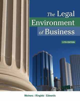 The Legal Environment of Business, Meiners, Roger E.,Ringleb, Al H.,Edwards, Fra
