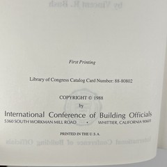 Vintage Uniform Building Code 1988 & Handbook Int. Conference of Building