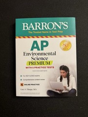 Barron’s Test Prep Ser.: AP Environmental Science Premium Gary S. Thorpe (2020)