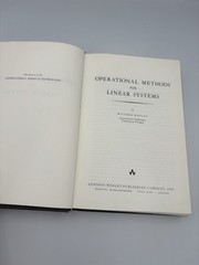 Operational Methods for Linear Systems By Wilfred Kaplan (1962) 1st Ed. HC