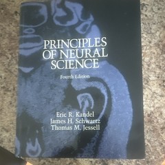 Principles of Neural Science Fourth Edition Hardcover Eric R. Kandel Textbook