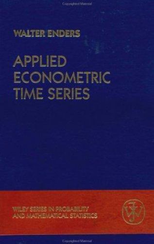 Applied Econometric Times Series; Wiley Series- 9780471039419, Enders, hardcover