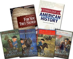New American History Gr 5-9 ANNIVERSARY LOT Master Books and Rush Revere 1-4