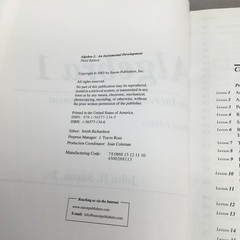 Saxon Algebra 1 Set (3rd Third): Textbook Answers Solutions Manual Test Forms