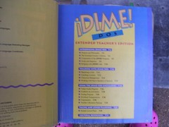 ¡DIME! Uno Extended Teacher’s Edition Textbook HC D.C. Heath Spanish UNO & DOS
