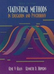Statistical Methods in Education and Psychology by Kenneth D. Hopkins and…