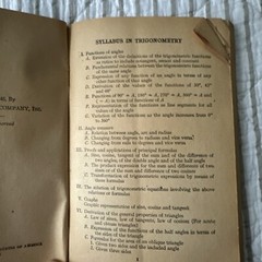 trigonometry (plane and spherical) Cambridge book co 1946 128 Pages Vintage
