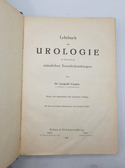 Antique German Urology Book 1923 – Lehrbuch Der Urologie – Dr. Leopold Casper