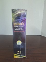 21st Edition Tabers Cyclopedic Medical Dictionary Thumb Indexed Version W/DVD