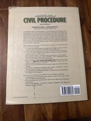 Illustrated Guide to Civil Procedure by Michael Allen and Michael Finch…