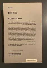 John Keats by W. Jackson Bate