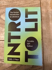 Norton Introduction to Literature by Kelly J. Mays, 15th Ed Access Code Included