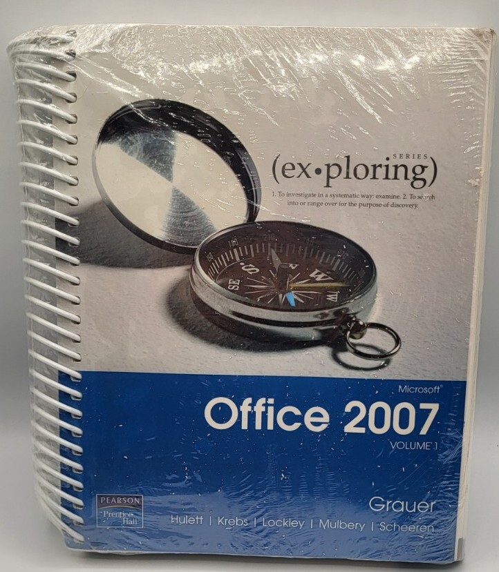 Exploring Microsoft Office 2007 Spiral Bound + CDROM, SEALED Pearson Prentice
