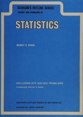 Statistics Paperback Murray R. Spiegel