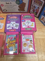 Super Duper Speech Therapy Lot Webber Articulation Cards Set 1 Fun Decks Tins