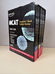 MCAT Complete 7-Book Subject – Paperback, by Kaplan – Acceptable Annotated In