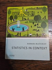 Statistics in Context by Barbara Blatchley (2018, Hardcover)