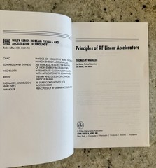 Signed! RF Linear Accelerators 1st Edition by Thomas P Wangler HC Like New!