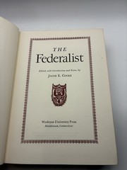 THE FEDERALIST By Jacob E Cooke 1961 First Edition Wesleyan University Press -HC