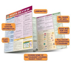 Math Review : A QuickStudy Laminated Reference Guide by Words & Words & Numbers