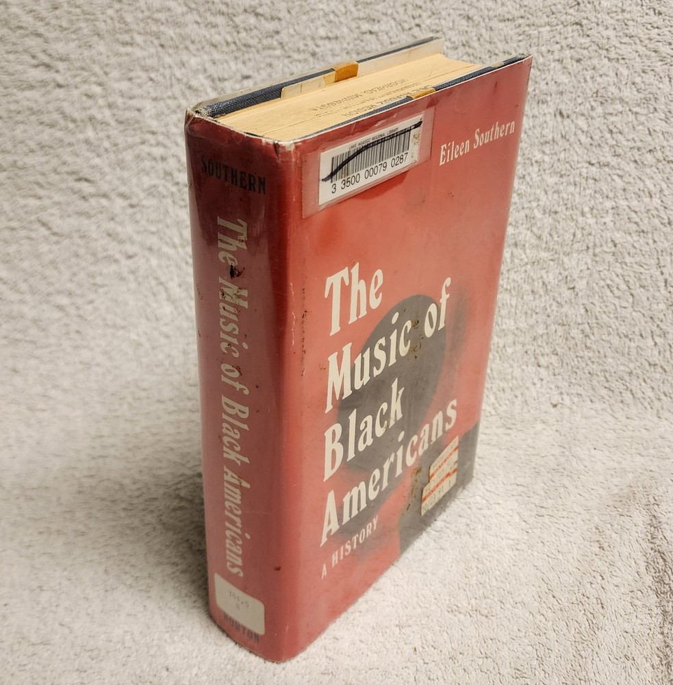 Music of Black America A History by Eileen Southern 1971 Hardcover HCDJ ex lib