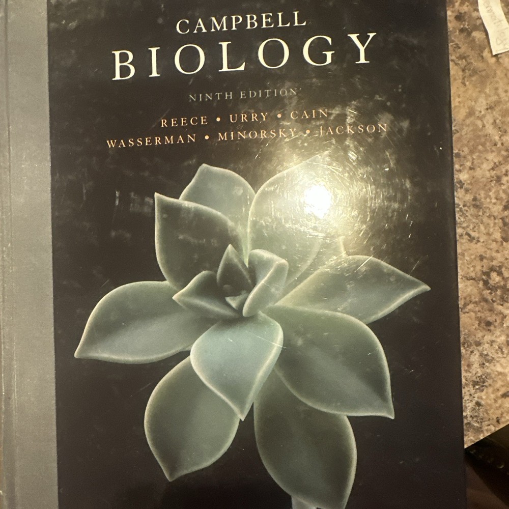 Pearson Campbell Biology 9th Edition Textbook Reece/Urry/Cain/Wasserman/Minorsky