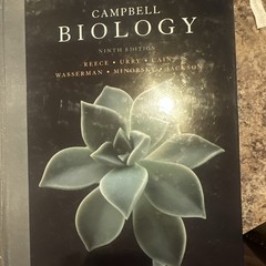 Pearson Campbell Biology 9th Edition Textbook Reece/Urry/Cain/Wasserman/Minorsky