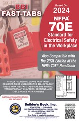 2024 Standard for Electrical Safety in Workplace NFPA 70E Fast-Tabs – TABS ONLY
