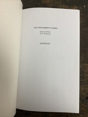 Old Testament Guides: Leviticus by Lester L. Grabbe (1993, Uk-Trade Paper)