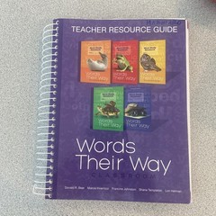 2019 Words Their Way Classroom Teacher Resource Guide Spiral Bound Book