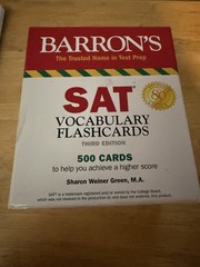 Barron’s SAT Prep Vocabulary Flashcards Box Set, 3rd Edition Complete 🔥🔥🔥🔥
